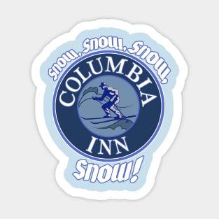 Snow Snow Snow Snow Columbia Inn Sticker